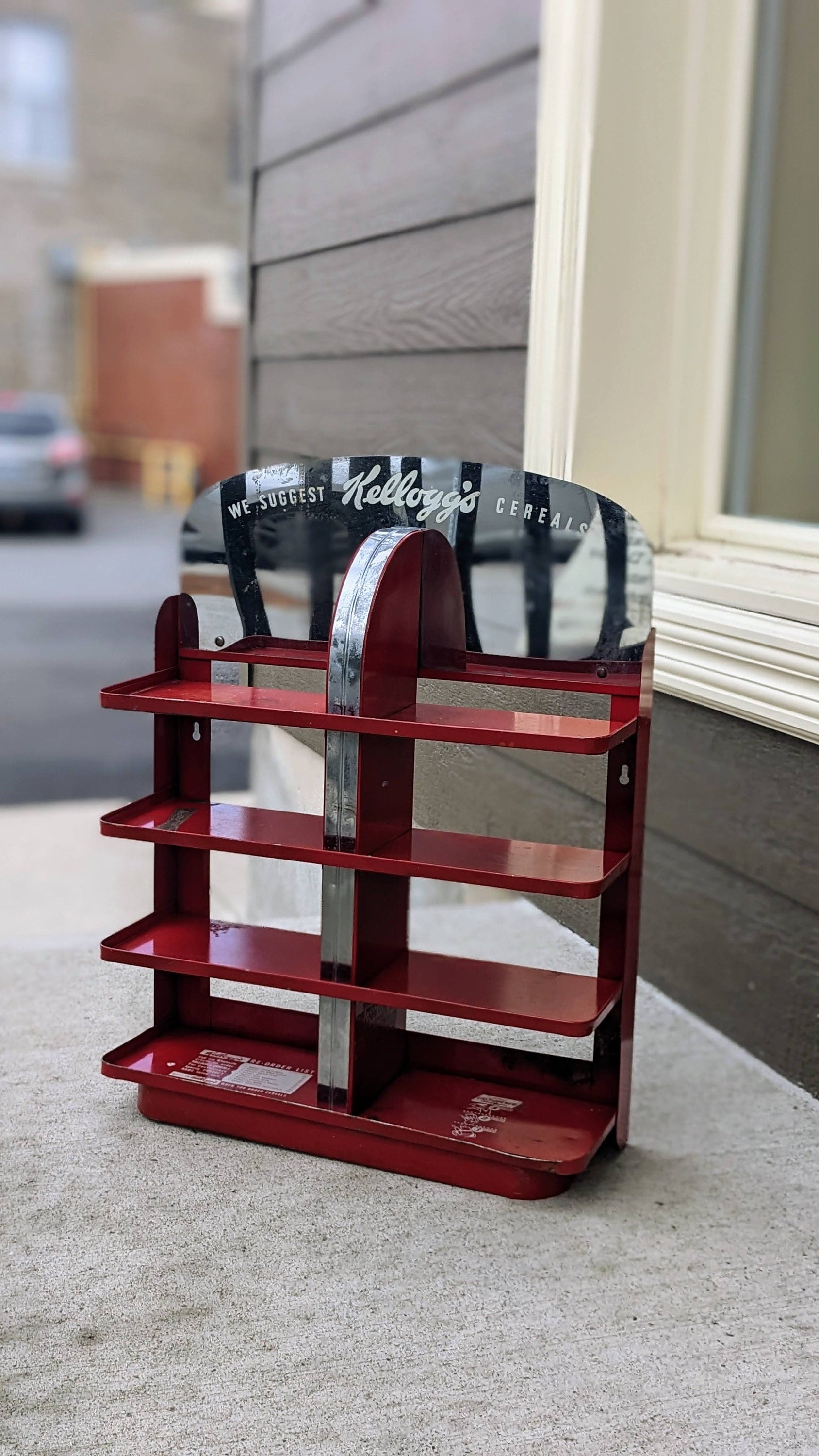 142 60年代ケロッグストアディスプレイシェルフ メタルラック