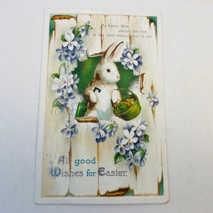Vintage Ostern Postkarte - Alles Gute Wünsche zu Ostern