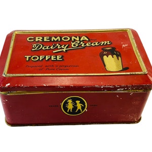 Cremona Dairy Cream Toffee Tin C. 1920