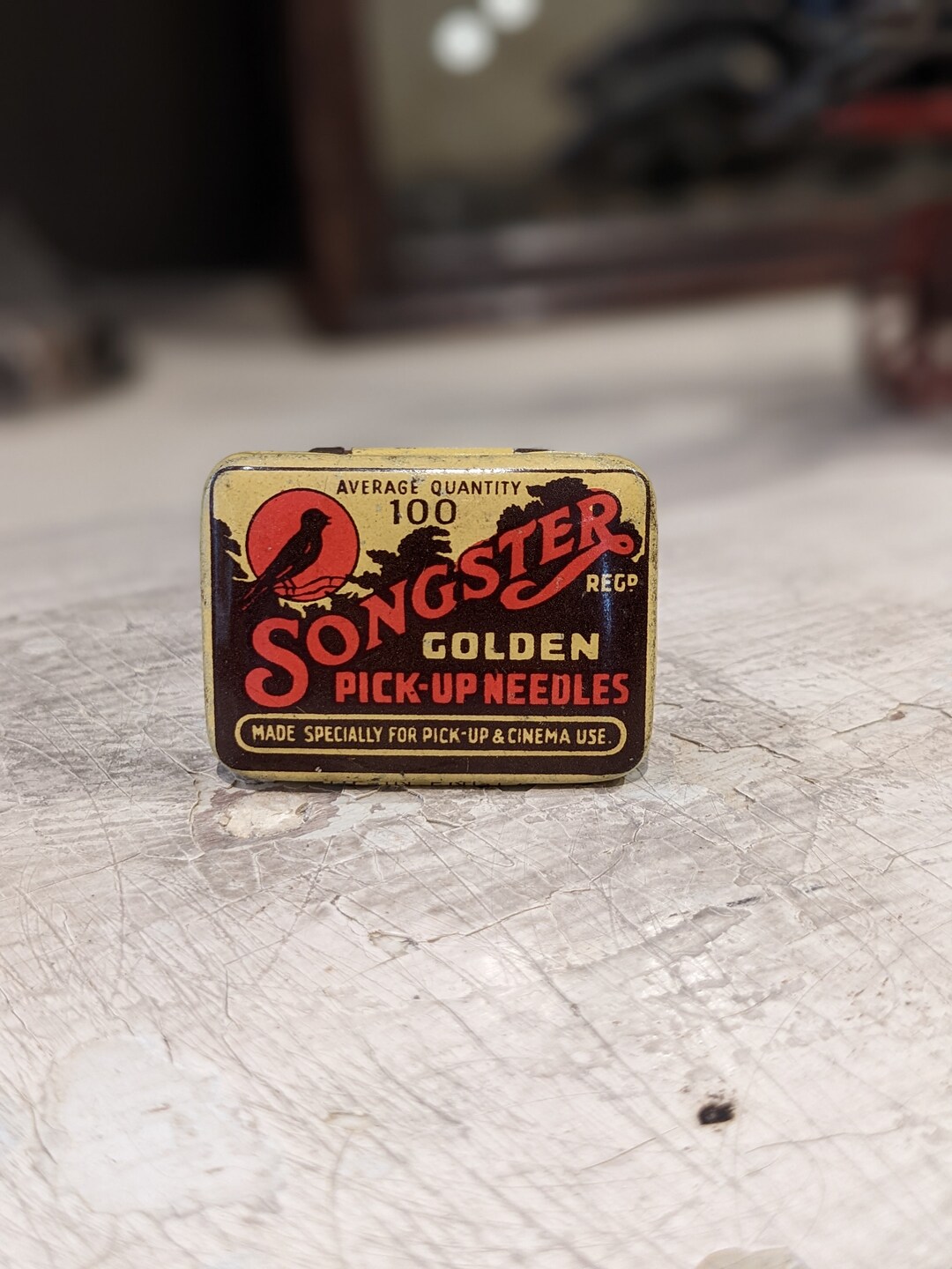 Songster Golden Pick up Needle Tin Etsy New Zealand
