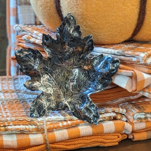 Sterling Silver Maple Leaf Tray