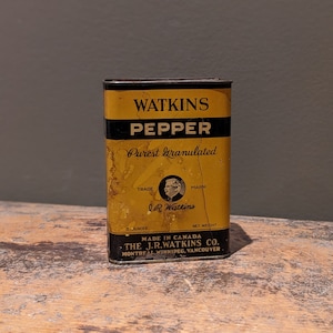 Vintage J.R. Watkins Pepper Tin