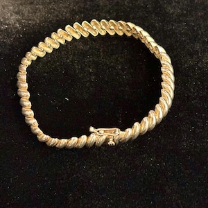 Vintage Sterling Silber Armband 21cm Länge