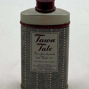 Tawn Talc Talcum Powder Tin