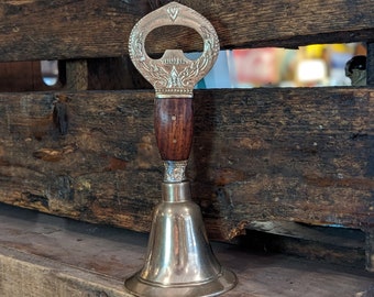 Vintage Brass Bottle Opener Bell Made in Thailand