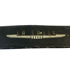 Original OEM Cadillac La Salle Emblem Script Plate