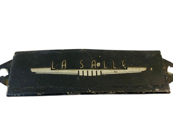 Original OEM Cadillac La Salle Emblem Script Plate