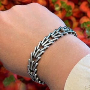 Vintage Gate Link Bracelet - Etsy