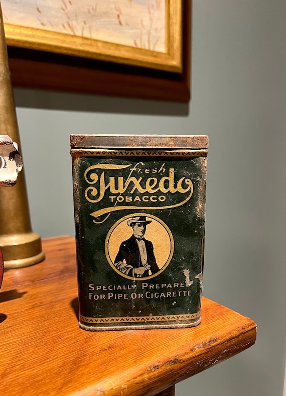 【アメリカヴィンテージ】PATTERSON`S　TOBACCO　TIN CAN Patterson's Tuxedo Vintage Tobacco Tin | eBay