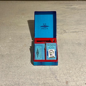 Frühe Gillette Twenty-Five Klingenpackung