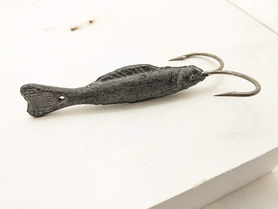 Fishing Vintage Old Rare Lead And Spoon Used Lure Leurre De Fishing Vintage Old Rare Lead And Spoon Used Lure Leurre De