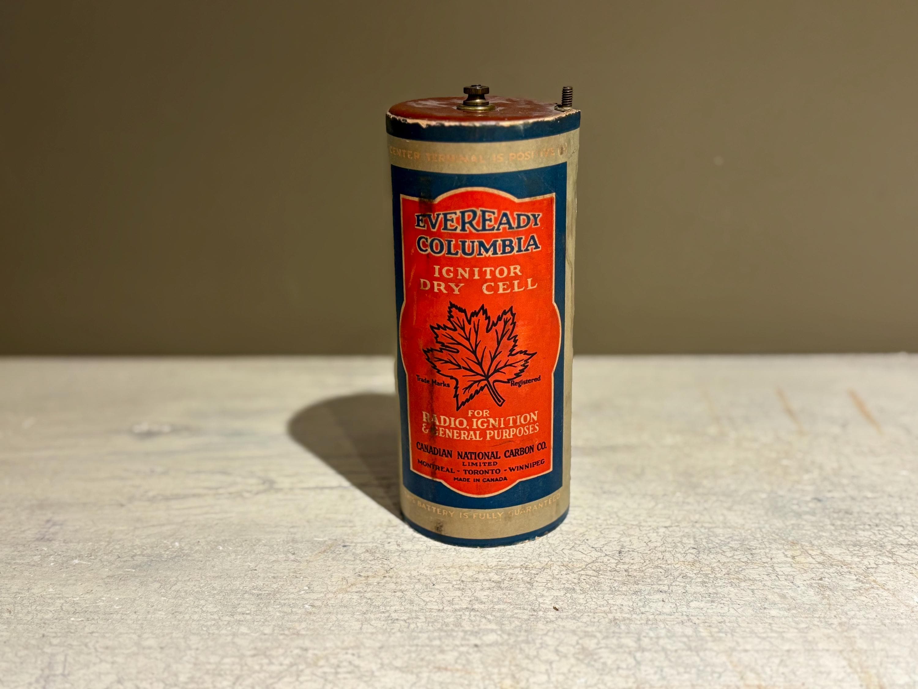 1925 Eveready Columbia Dry Cell Battery - Etsy