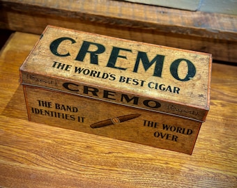 Vintage Cremo Humidor Store Display