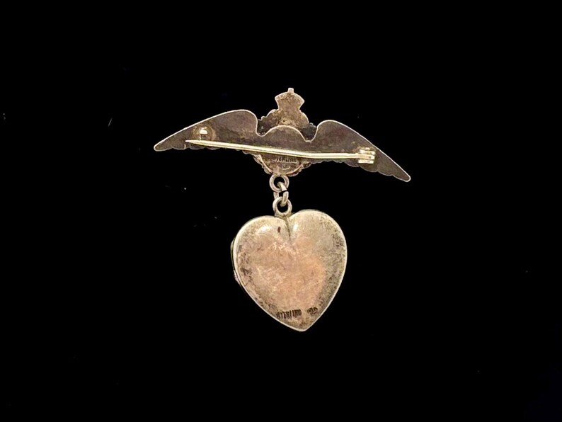 Vintage Sterling Silver WWII Royal Canadian Air Force Sweetheart Locket ...