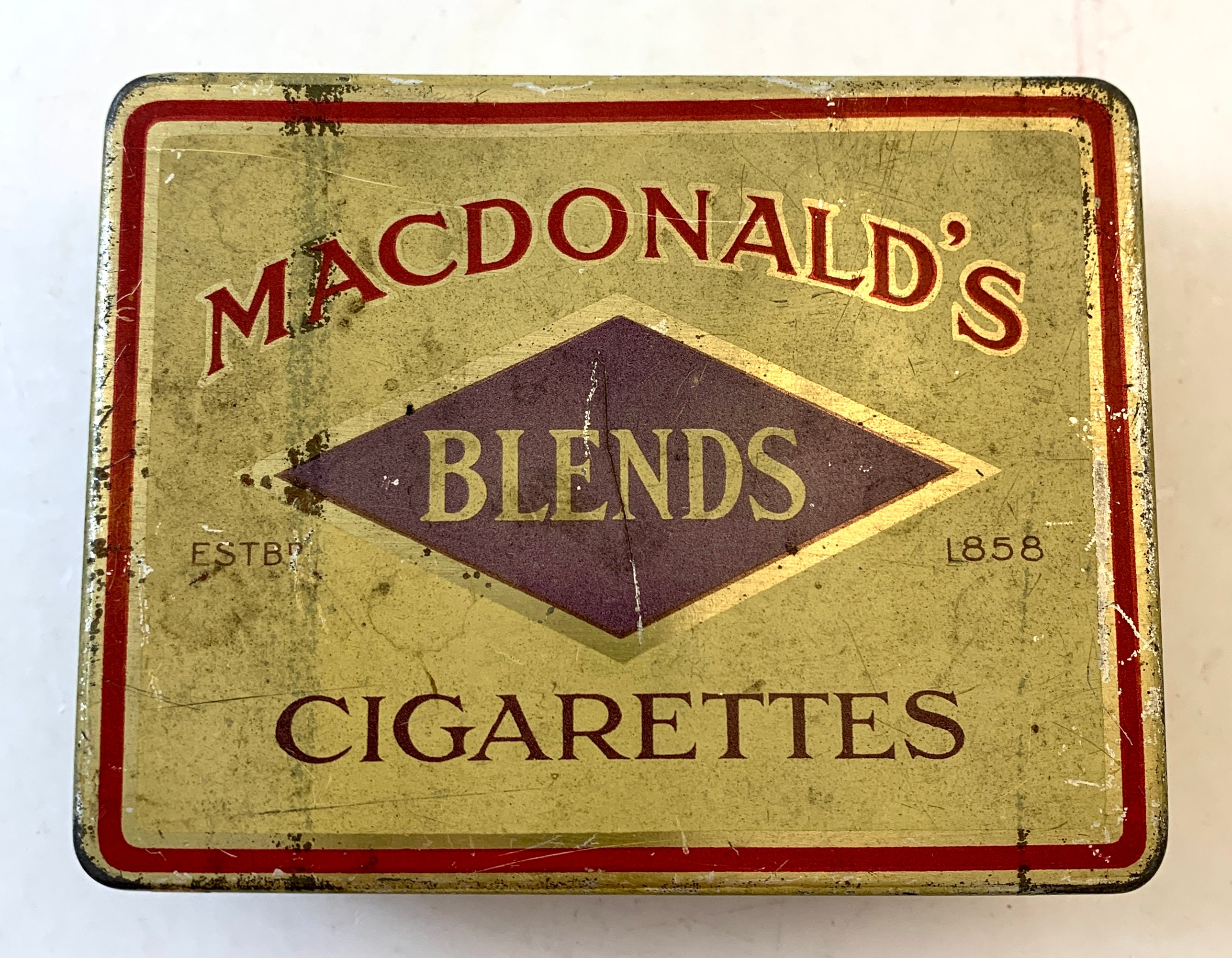 blends cigarettes Vintage Macdonald's Blends Cigarettes Tin