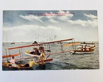 Vintage Chicago Aviatoria Postkarte