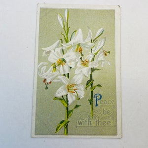 Cartolina di Pasqua Vintage - Pace con Te