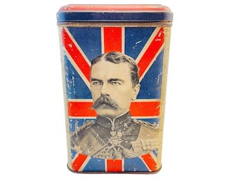 Antique Boer War Tin c. 1900 Commemorating British Generals