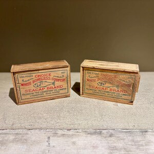 2 trälådor av Seacap-märket för benfri torsk från Nova Scotia