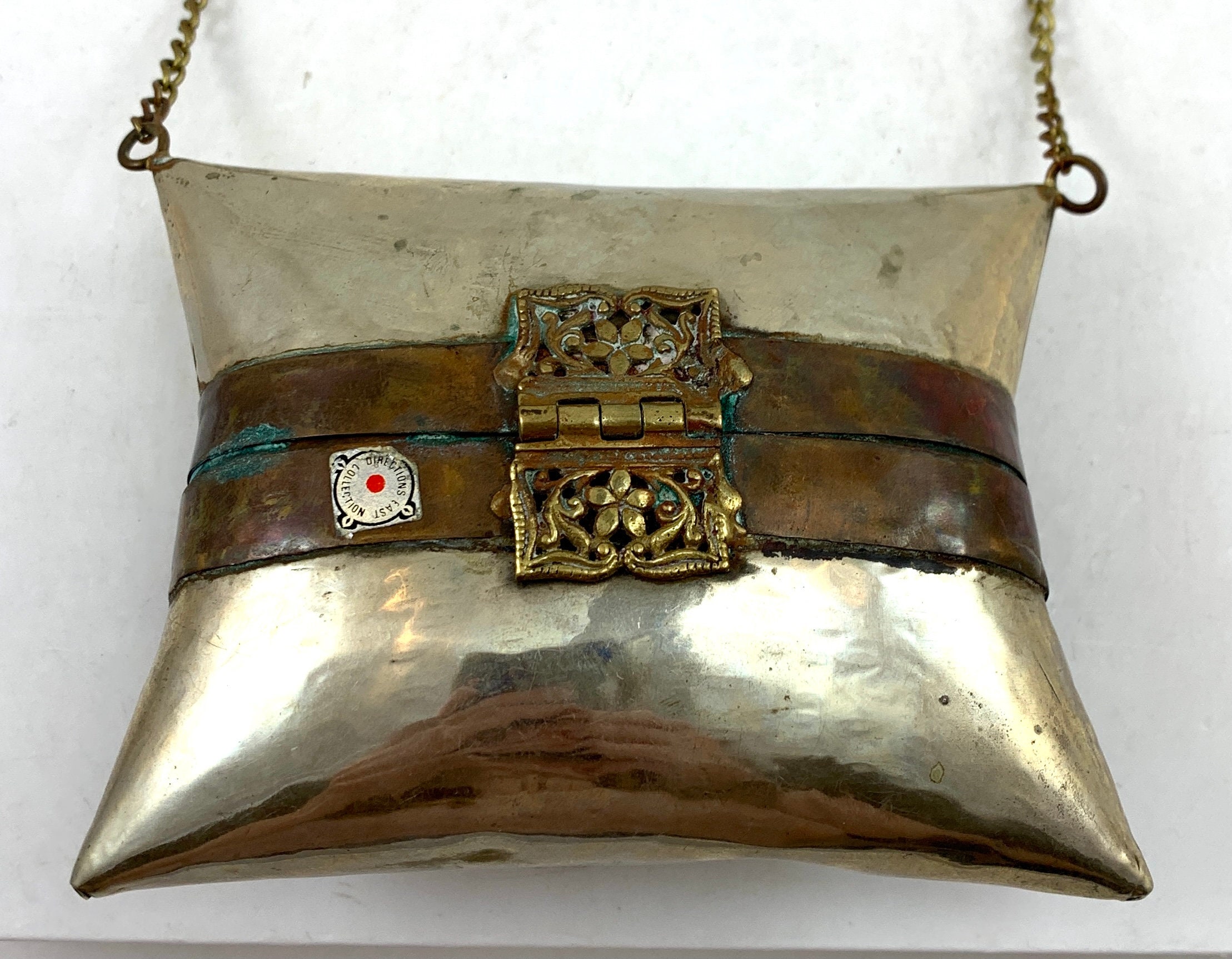Vintage Pillow Style Copper & Brass Purse Etsy
