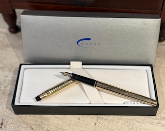 Vintage Cross Füllfederhalter: 1/20 10k Gold Filled, 14k Goldfeder - Boxed