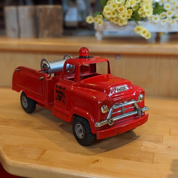 Vintage Buddy L GMC Fire Truck No.6 Toy Truck