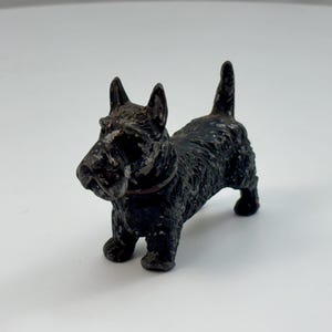 Cold Painted Spelter Scottie Dog Figurine