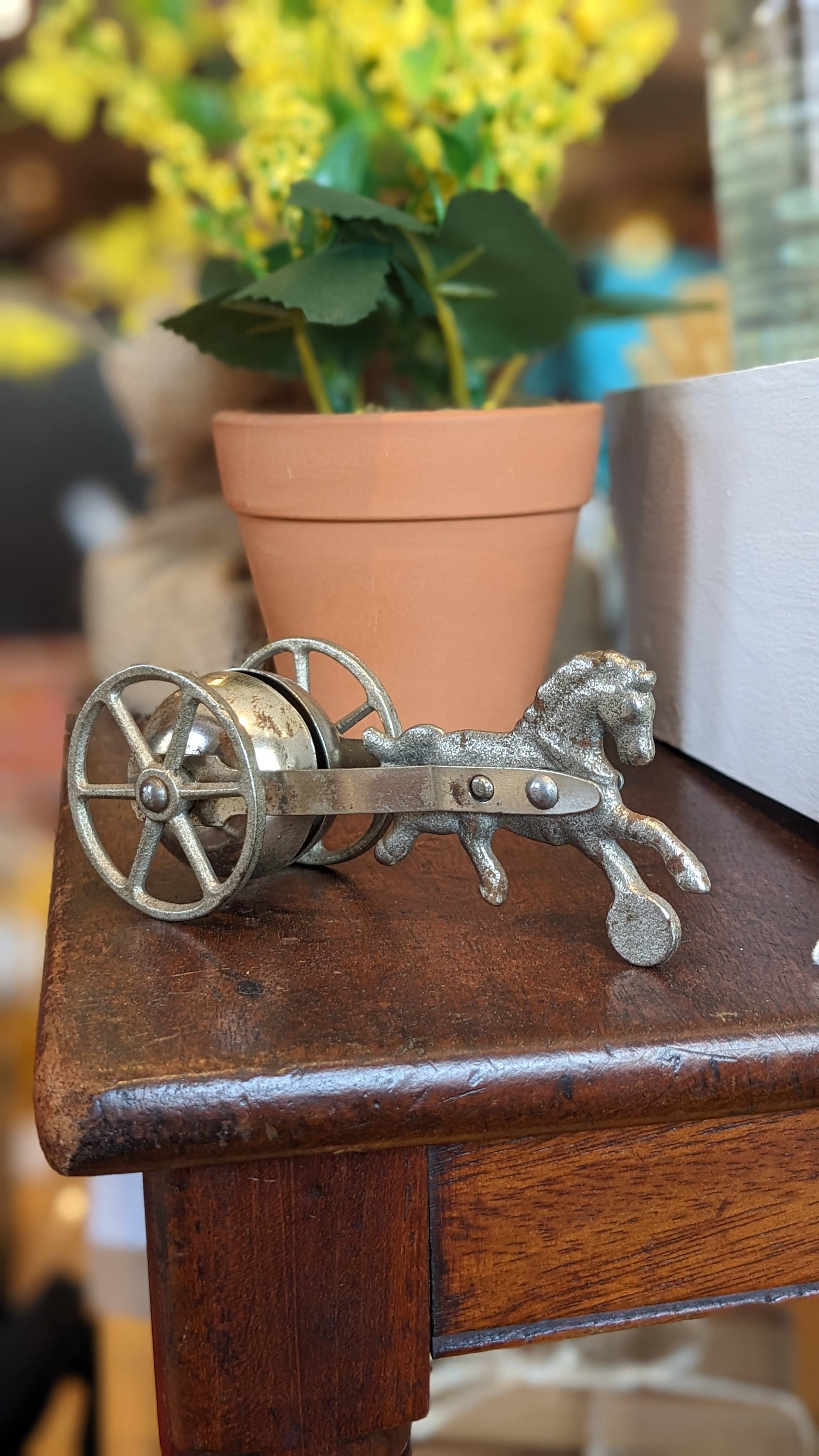 Antique Cast Iron Horse Bell Pull Toy- Rare, Collectable Toys,Rare Toy, Cast Iron Toy, Collectable, Gift, Antique Toys, Noise Maker Toy