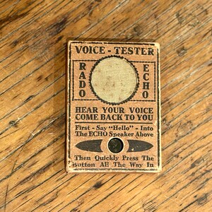 Vintage rösttestare Rado Echo magiskt trick skämtlåda