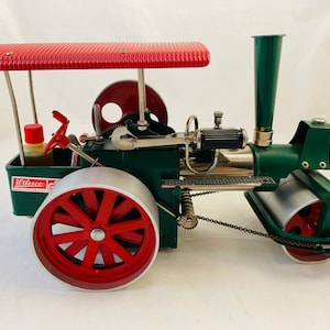 Vintage Wilesco Steam Roller, Steam Tractor D36 Old Smoky - Made