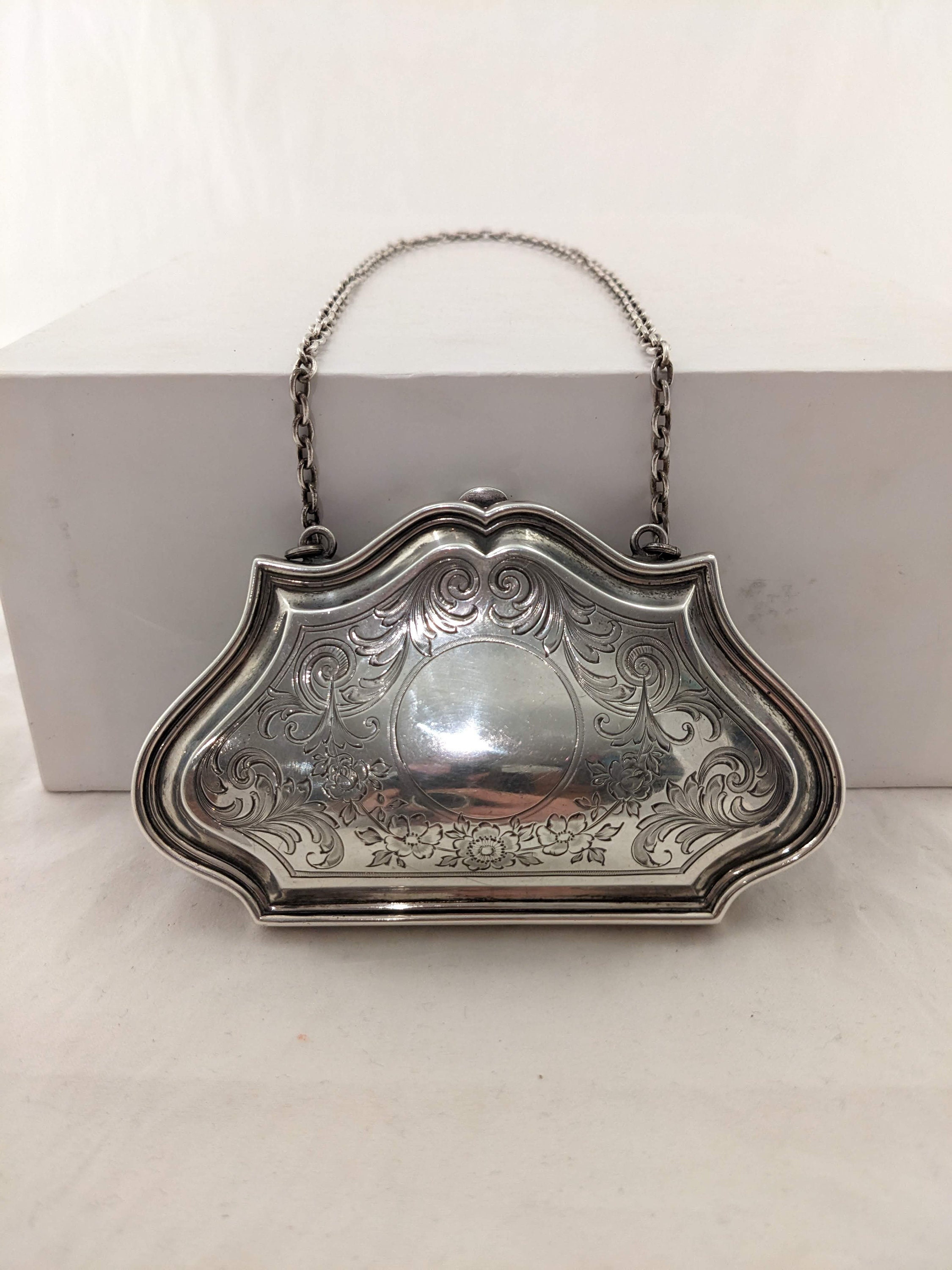 Antique Sterling Silver Compact/Coin Purse - Ruby Lane