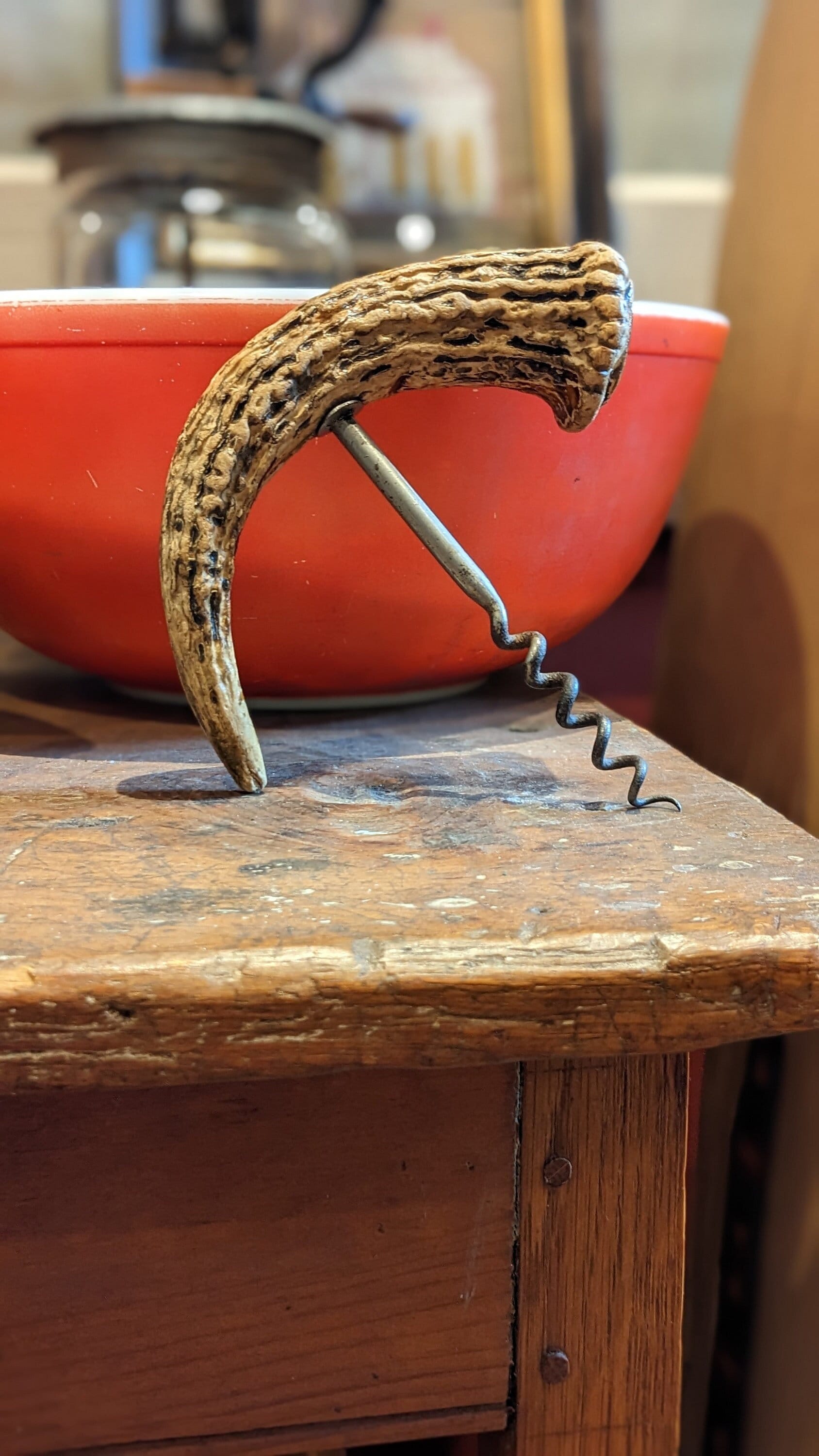 Tire-bouchon Ancien En Bois – Modèle De Table, Marron, Turin Turin, Utilisable