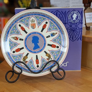 Vintage Wedgwood Royal Silver Jubilee 1952-1977 Talerz i pudełko