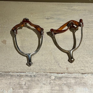 Vintage Nickel Plated Cavalry Spurs