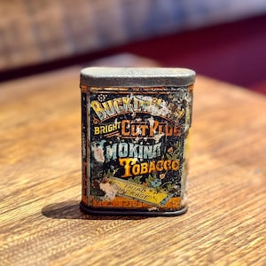 Vintage Buckingham Trail Package Pocket Sized Tobacco Tin