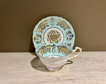 Vintage Paragon Queen Elizabeth and Prince Philip Visit to Canada Tea Cup and Saucer