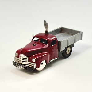 Vintage Maroon Schuco Wind-Up Varianto Lasto 3042 Toy Truck with Key
