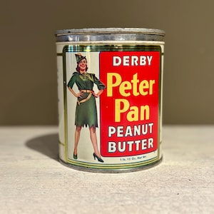 Vintage Derby Peter Pan Peanut Butter Tin