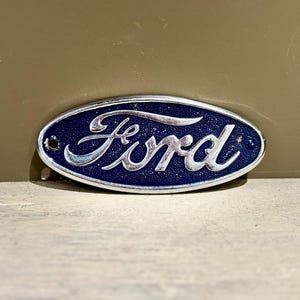 1934 Oval Ford Truck Side Hood Emblem