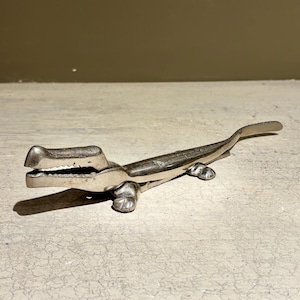 Vintage Brass Alligator Nutcracker with Plated Finish (B)