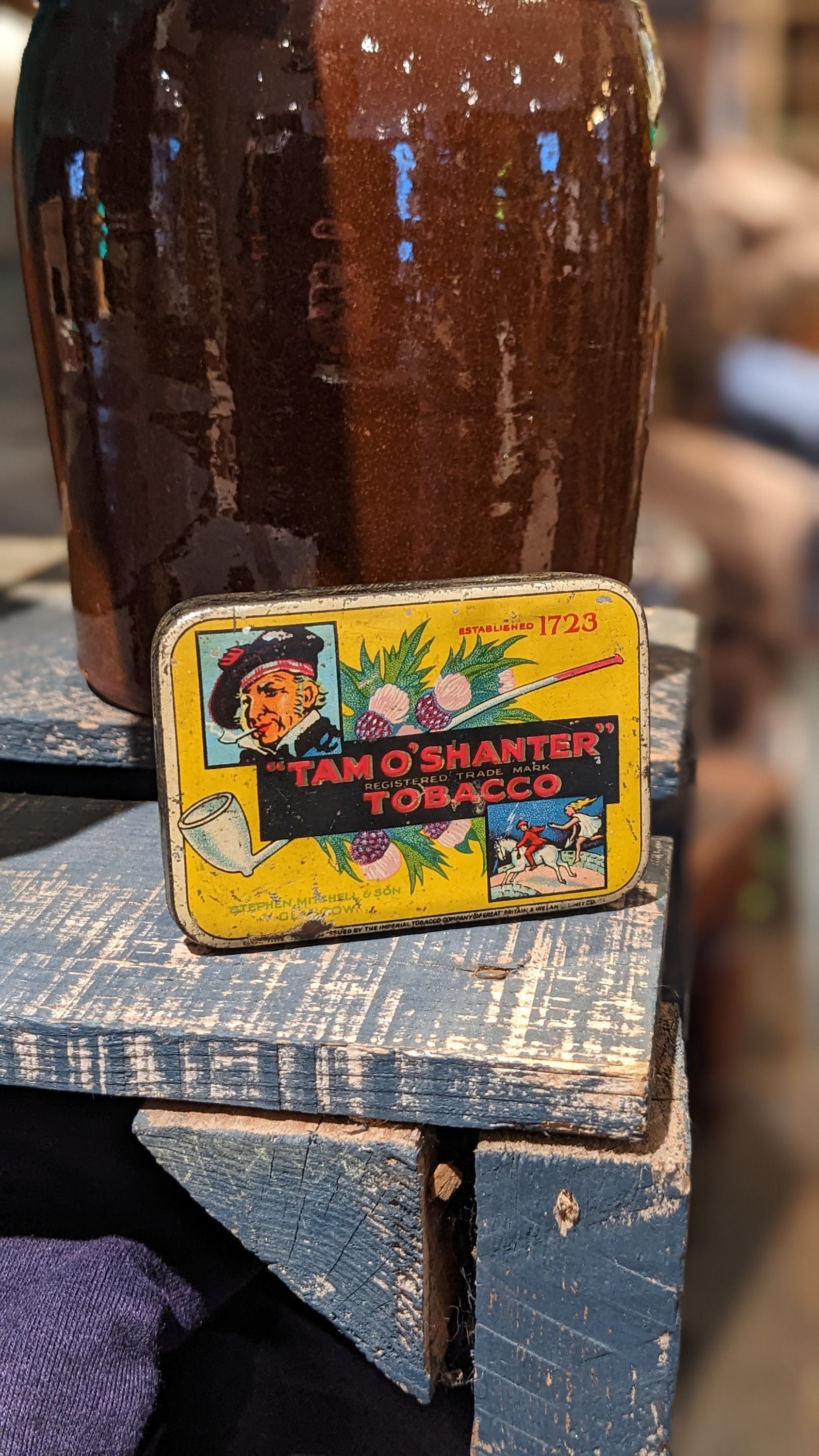 Vintage Tam O'Shanter Tobacco Tin, Advertising, Collectable, Tobacciana,  Decor, Gift