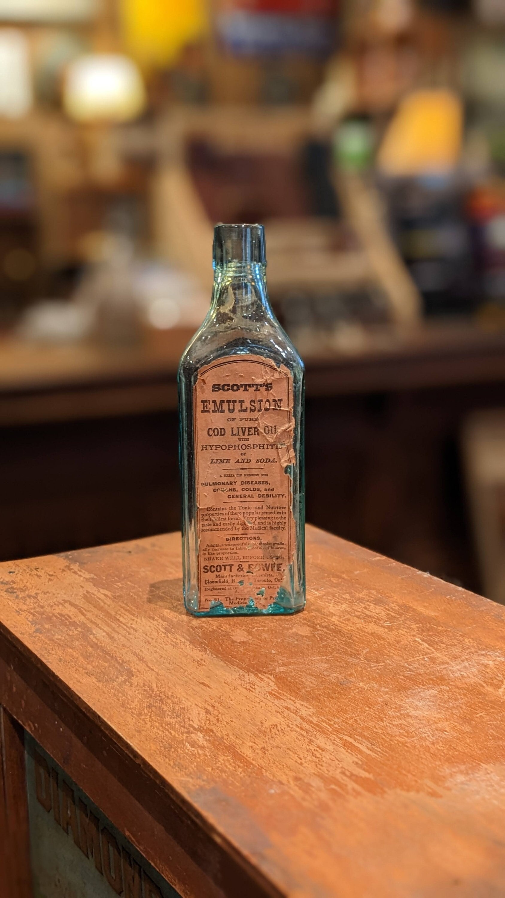 Extract of Malt and Cod Liver Oil アンティークポット【s0214