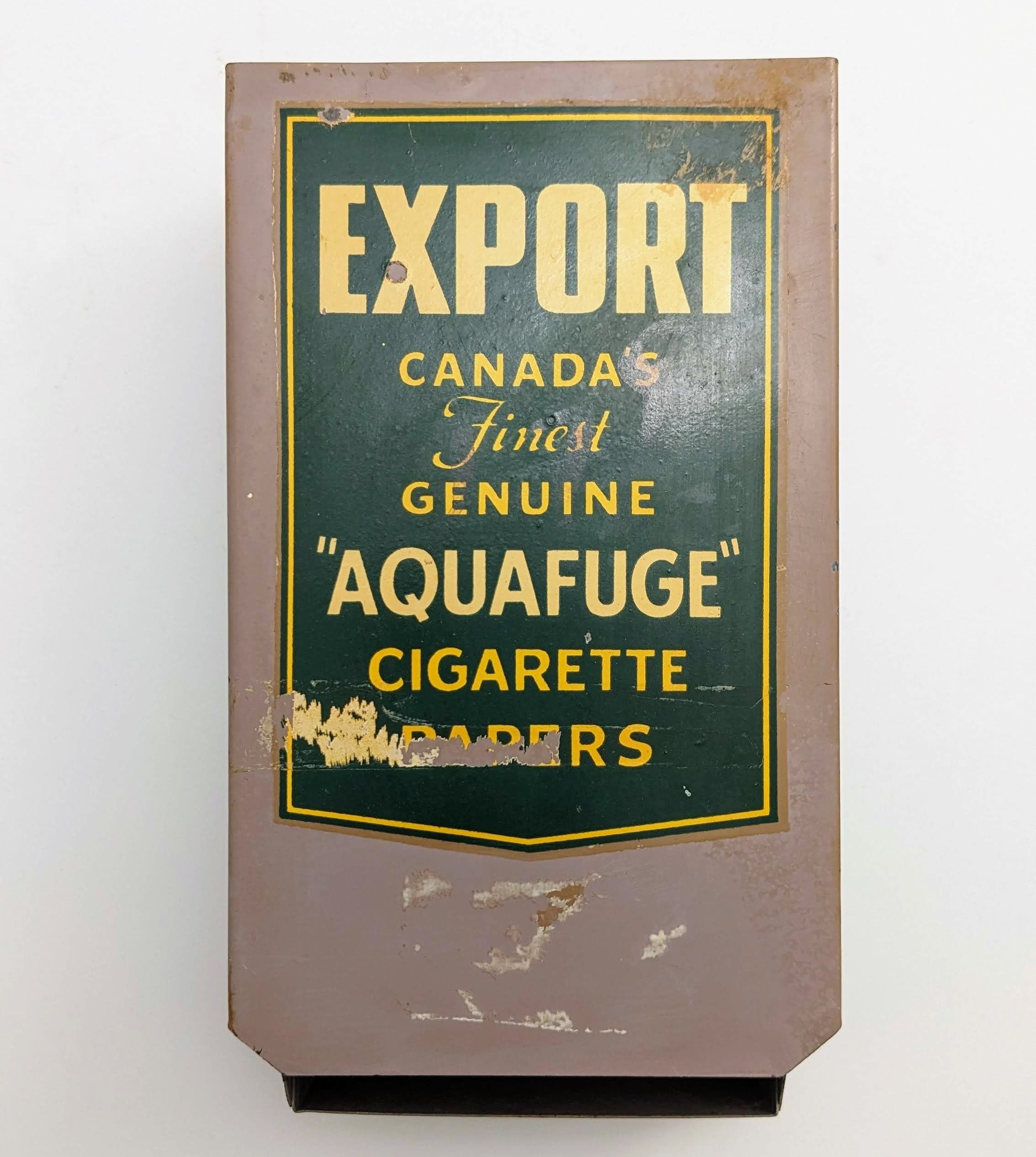 Vintage Export Aquafuge Cigarette Papers Dispenser