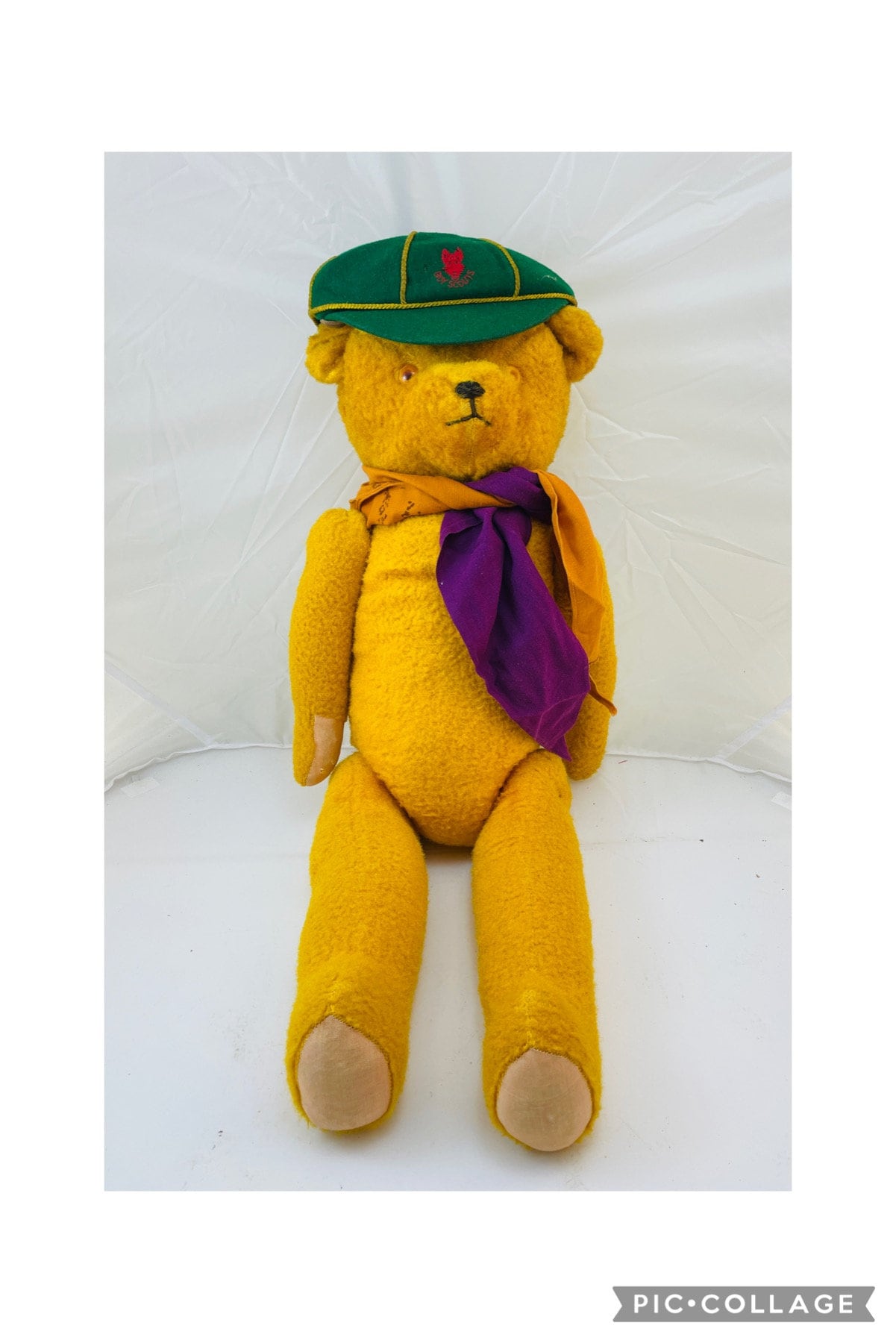 ANCIEN JOUET PELUCHE petit OURS 40 cm articulé EUR 10,00 - FR