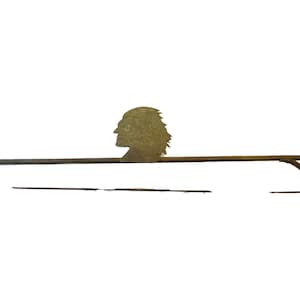1890er Jahre Folk Art Iron Sign Bannerhalter