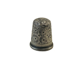 1916 James Fenton Thimble Sterling Silver - Birmingham Hallmark