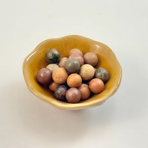 Set of 25 Clay Marbles of Various Colours - Pack D