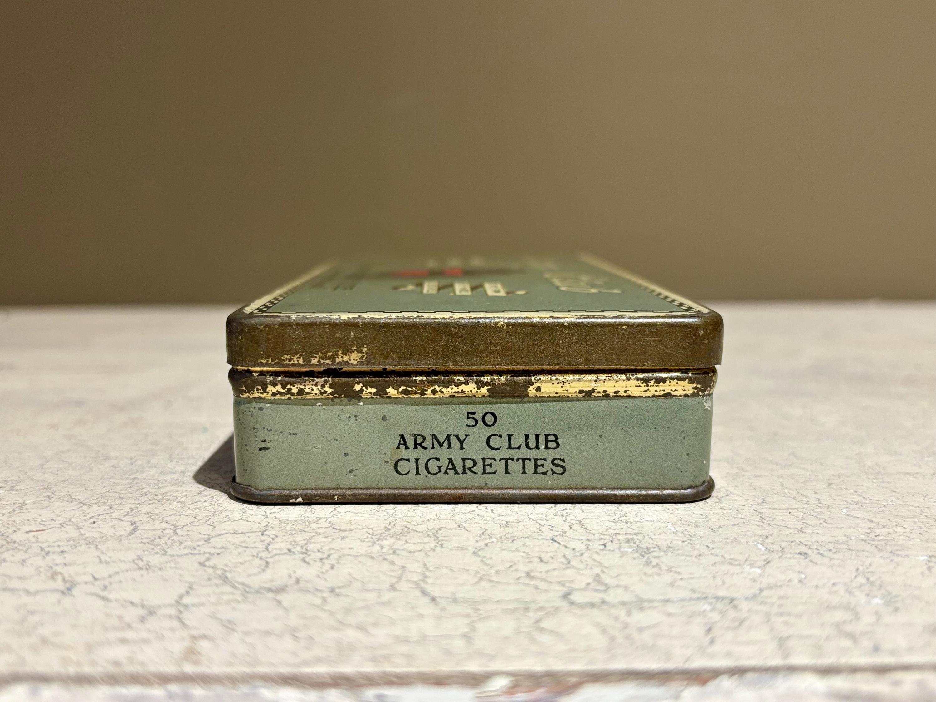 army club cigarettes Vintage Army Club Tobacco Tin