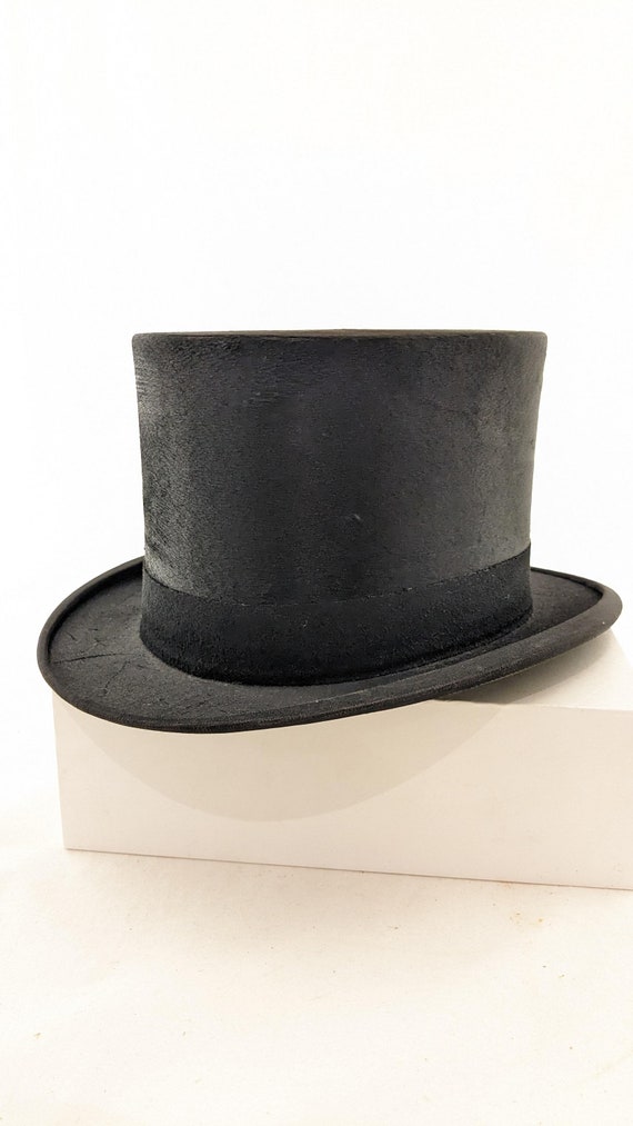 Vintage Tress & Co London Silk Top Hat Eaton, Vin… - image 3