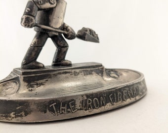 1920's Iron Fireman Ashtray (2) - Etsy